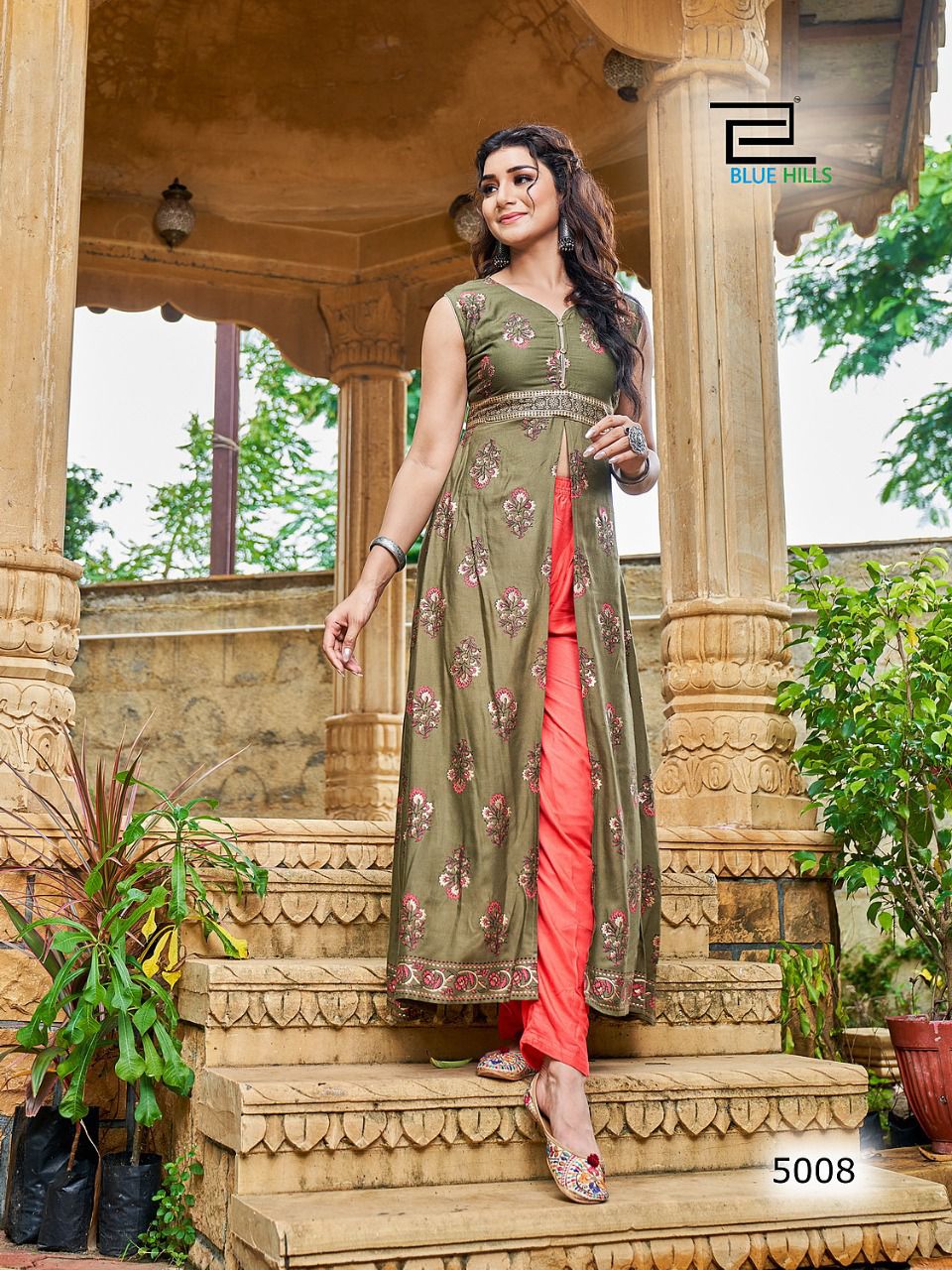 Blue Hills Summer Season 5Stylish Fancy Party Wear Kurti Collection